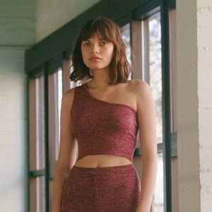 NWOT PALOMA WOOL IL GIRO CROPPED ONE SHOULDER TANK SIZE L